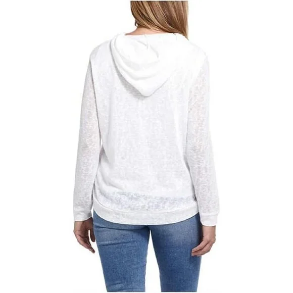 Weatherproof Vintage M/M Cream Polyester Light Sweater Hoodie - Picture 12 of 13